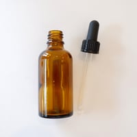 スポイトキャップ付遮光ガラス瓶　茶色　50ml