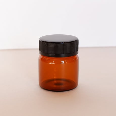 広口遮光ガラス瓶　茶色　25ml