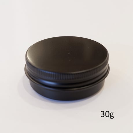 アルミ缶　ネジ式  黒/ブラック　15g・30g