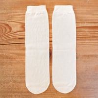 スーピマ綿100％先丸靴下　かかとなし　ライブコットン