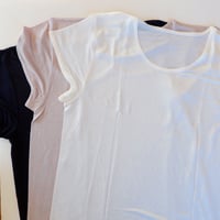 正絹シルク100％フレンチ袖　インナー　マリーネ