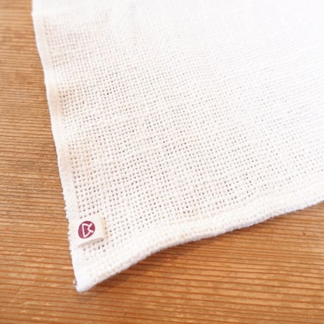 ガラ紡の和紡布　30×95cm　ボディタオルサイズ　益久染織研究所