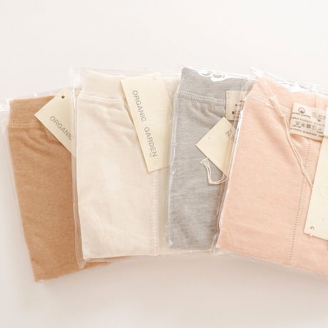 ヒップハングショーツ　オーガニックコットン　オーガニックガーデン