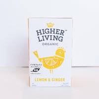 レモンジンジャー 有機 ハーブティー　Higher Living Organic　ハイアーリビング　15TB オーガニック