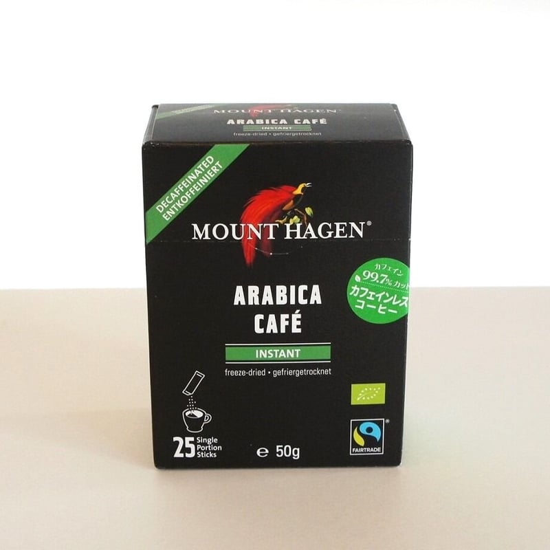 オーガニック フェアトレード カフェインレス インスタントコーヒー