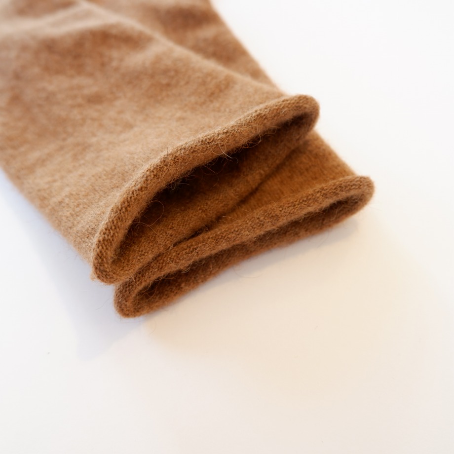 ラクダウールソックス 無地 履き口ゆったり モンゴライン | プルプレア