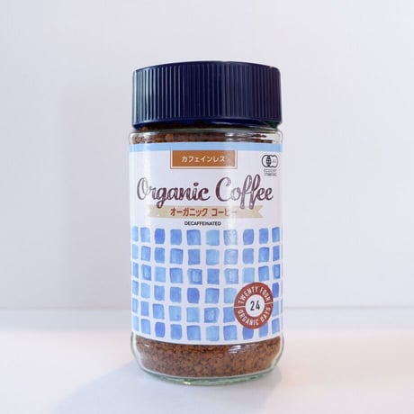 オーガニックインスタントコーヒー・カフェインレス　100g　24 ORGANIC DAYS