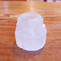 セレナイト　キャンドルスタンド　キャンドルホルダー