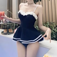 flower peplum swim wear