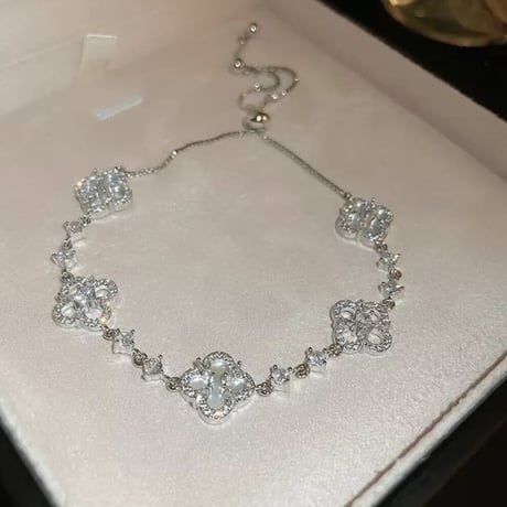 flower kirakira adjustable bracelet