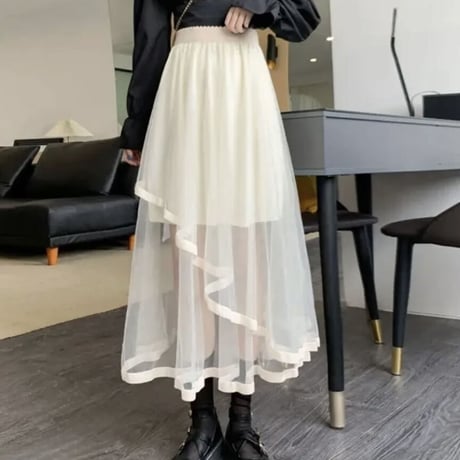 inner mini tulle skirt 2色