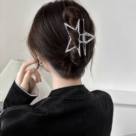 キラキラスターヘアクリップ 2色