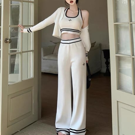 ヴァニラ様ご着用♡Sporty Knit Set-up 2色