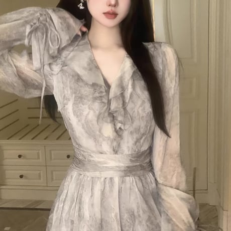 nuance chiffon flare op