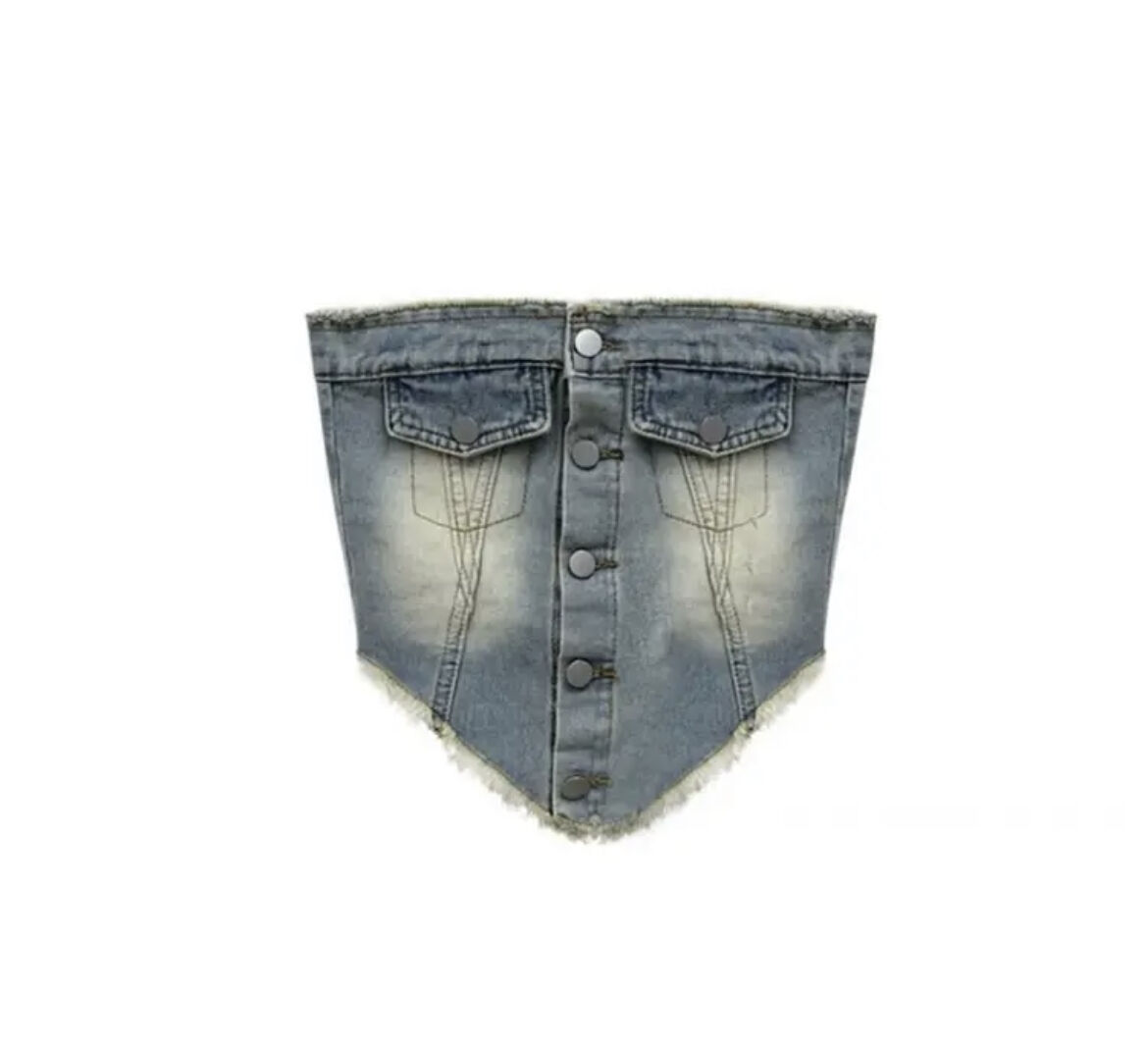 デニムダメージデザインセットアップ | ecrea