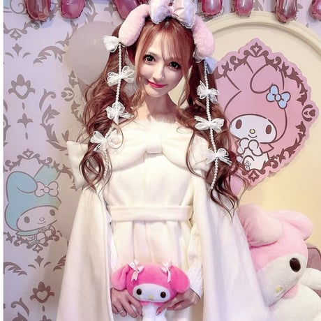 寿リリカ様ご着用♡リボンモチーフケープコート