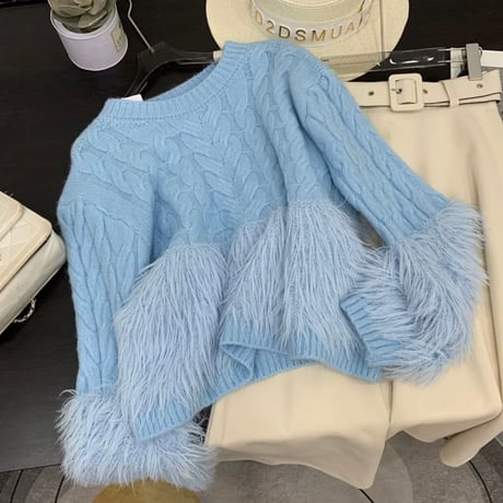 fur point ニットトップス 3色