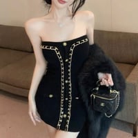 ヴァニラ様ご着用♡Chain design bare tops dress