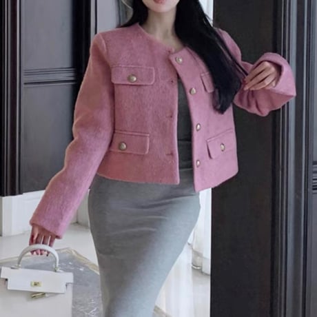 elegant pink jacket
