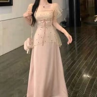 Sheer Dot Long Dress
