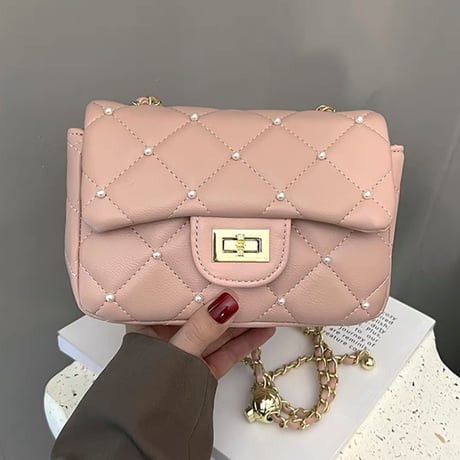 パール付きショルダーbag