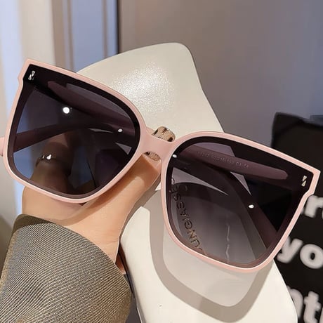 pastel frame sunglasses 3色