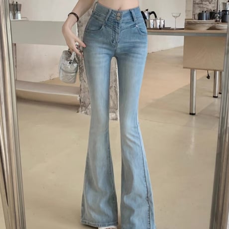 ガーリーデザインデニムパンツ
