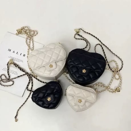 ハートキルティングカメリアbag 2種2色