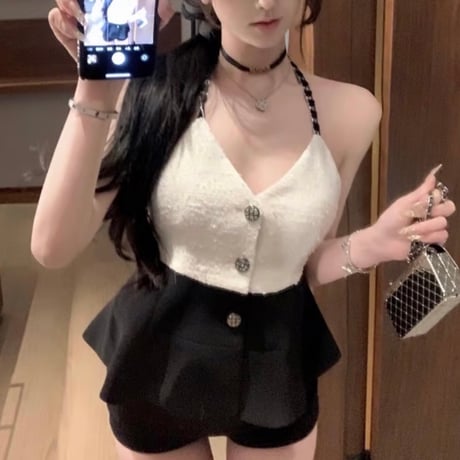 沙季様♡結城里華様ご着用♡Chic Peplum Set Top