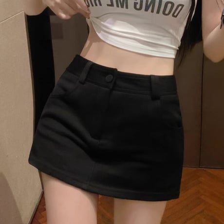 Simple tight skirt 2色