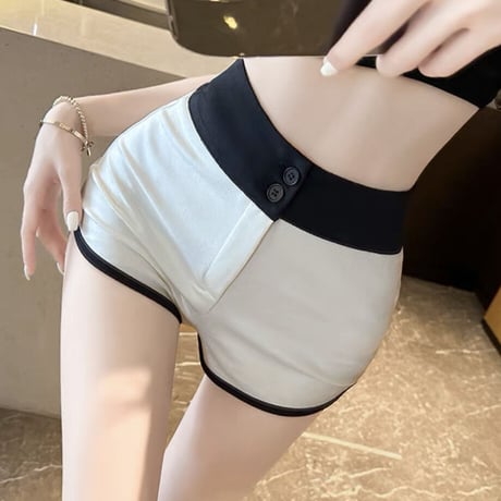 バイカラーショートパンツ3色