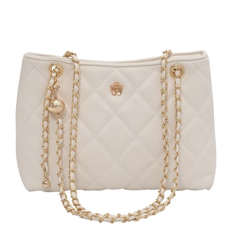 camellia quilting middle bag 3色