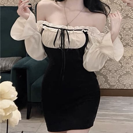 愛咲マリン様ご着用♡classical girly オフショルワンピース