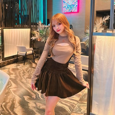 まゆぴちゅー様ご着用♡brown girly ベロア set