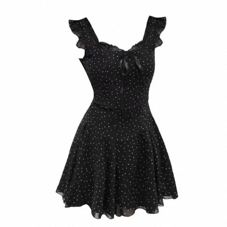 Frill Dot Dress