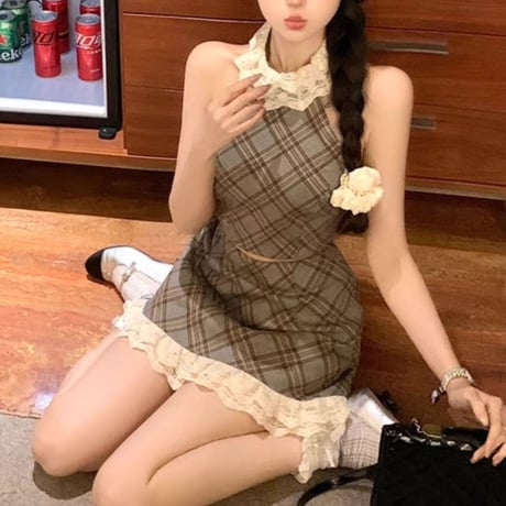チェック柄セットアップ