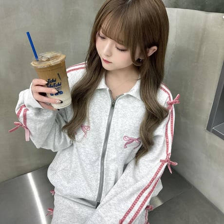 田口未彩様♡有栖なな様ご着用♡border ribbon setup 2色