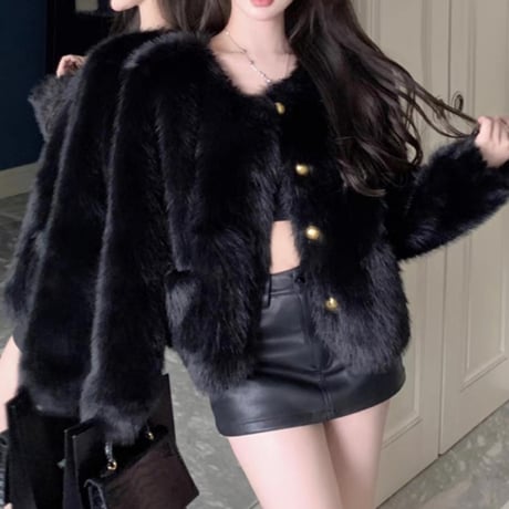 Hono様ご着用♡eco all fur jacket 2色