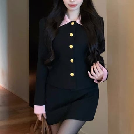 pink×black bijou セットアップ