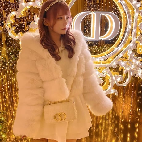 ぴょん様ご着用♡pure hoodie fur coat 2色