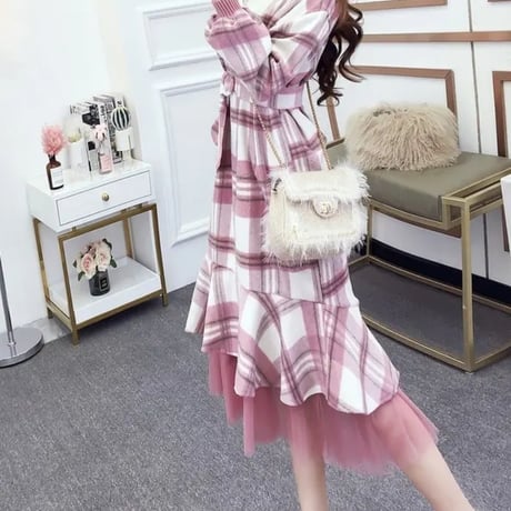 あやち様ご着用♡docking tyekku onepiece 2色