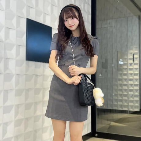 瀬戸りこ様♡Hono様ご着用♡Retro Buttoned Charm Dress