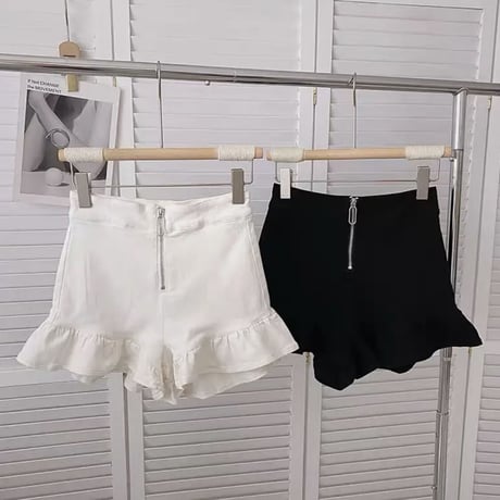 フリルデザインショートパンツ2色