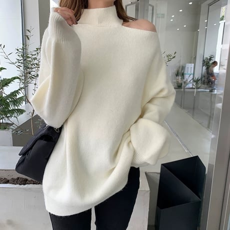mao様♡りあら様ご着用♡ワンショル オーバー ニット 4色