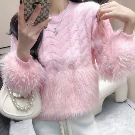 fur point ニットトップス 3色