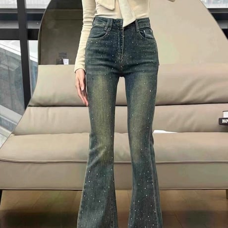 瀬戸りこ様ご着用♡Sparkle Flare Denim