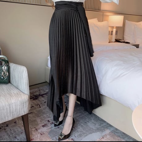 blouse docking  pleats op 2色