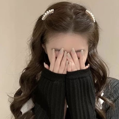 Perl hair clip 2セット