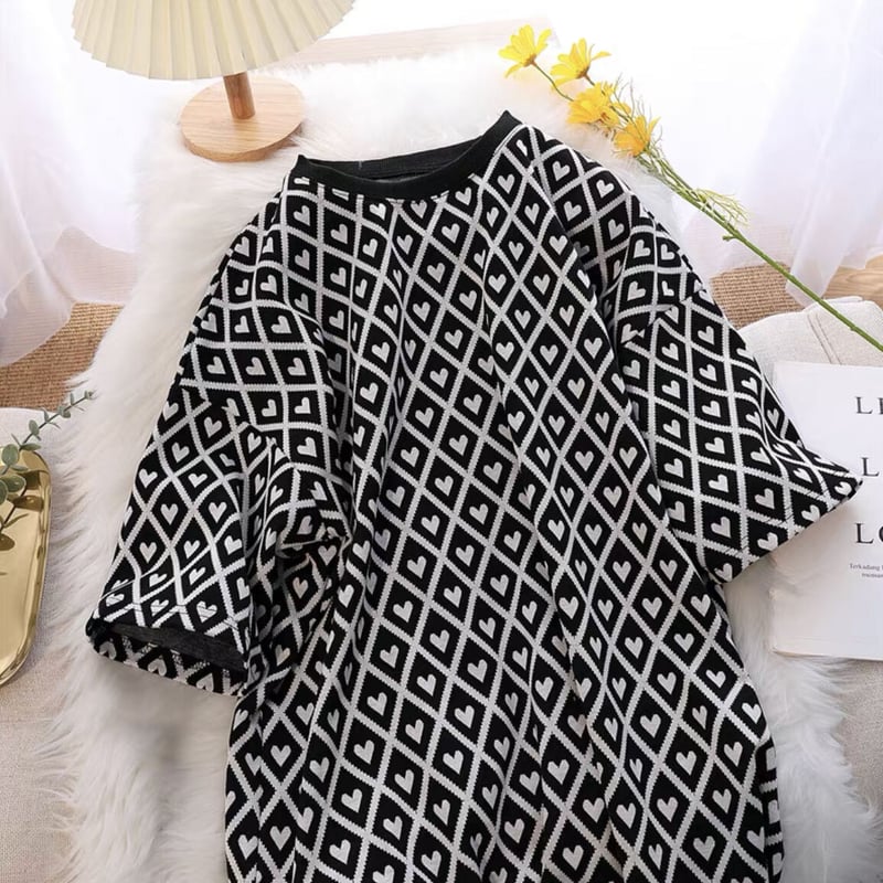 LEONARD FASHION 半袖 洗える Tシャツ 宝石 カトレア 総柄 M LEONARD FASHION 半袖 洗える Tシャツ 宝石 カトレア 総柄 M