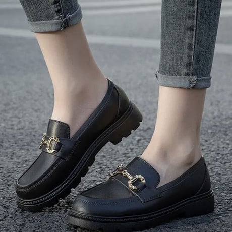 シンプルローファーshoes 3色